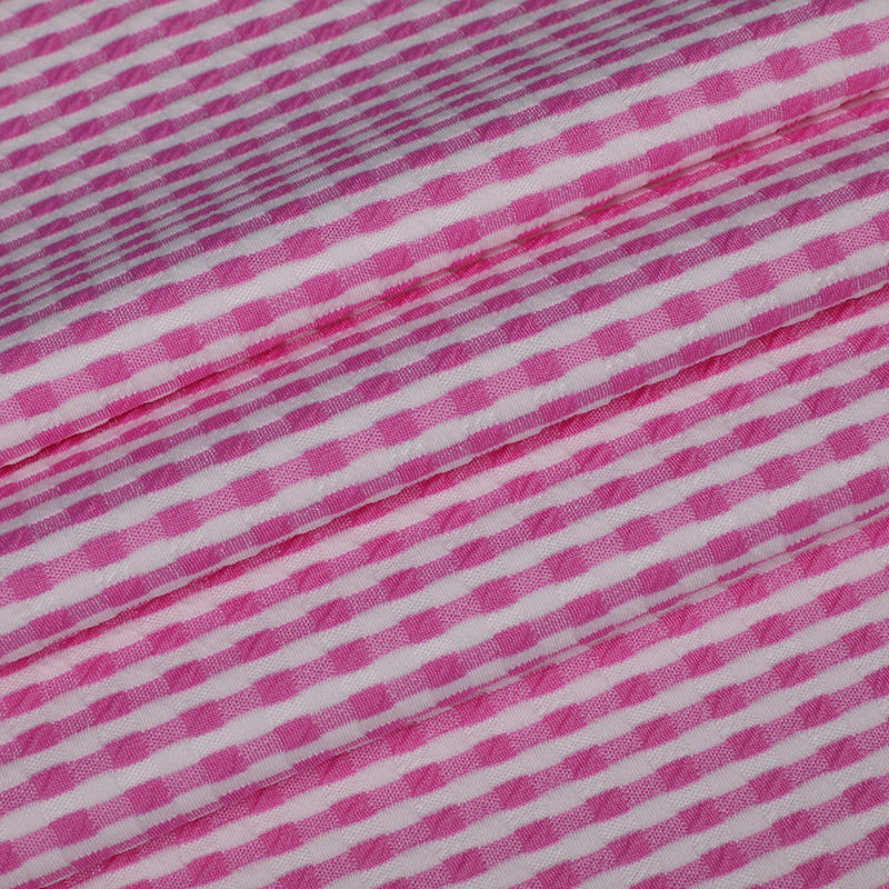 CPS113901 Rose Red Polyester Dearg Éadach Boilgeog Thaobh Dúbailte a úsáidtear le haghaidh Fo-éadaí na mBan